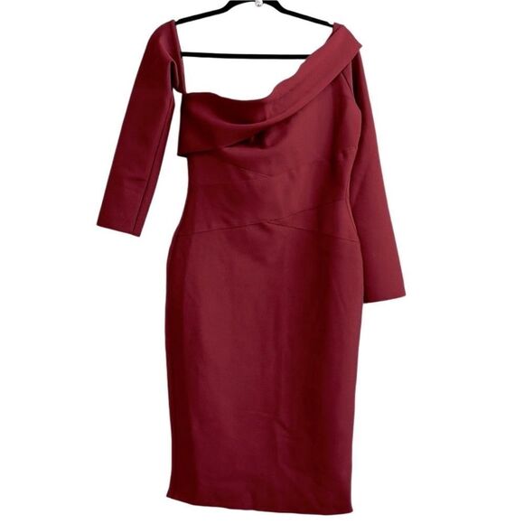 ALIEVA Shiva Bandage Dress - Maroon XL NWT - Picture 3 of 4